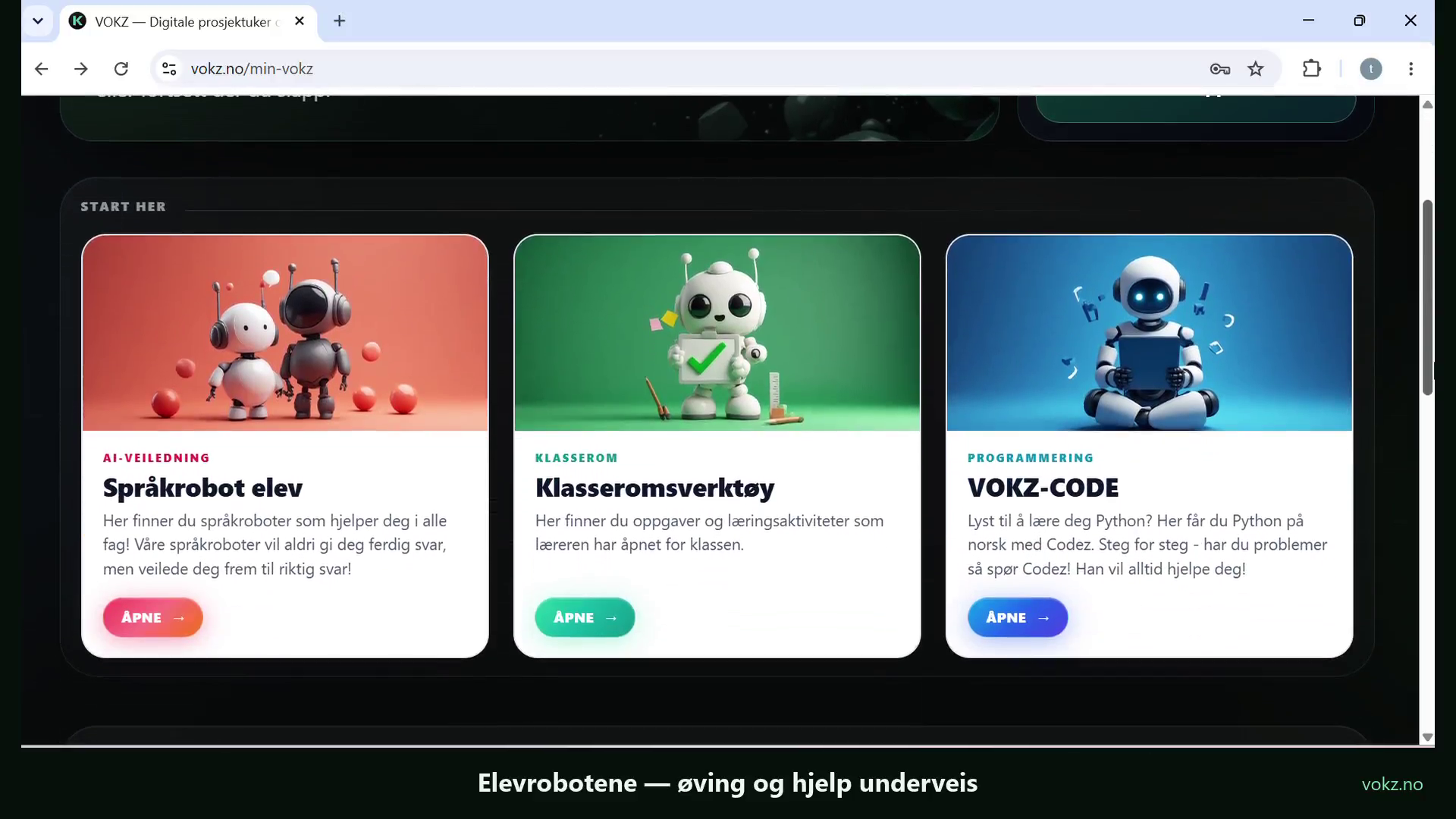 Forhåndsvisning: Elevrobotene